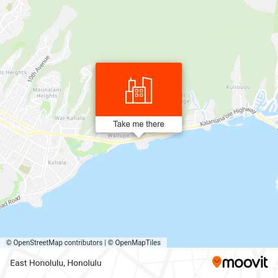 East Honolulu map