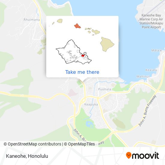 Kaneohe map