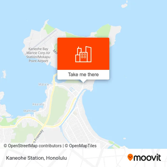 Kaneohe Station map