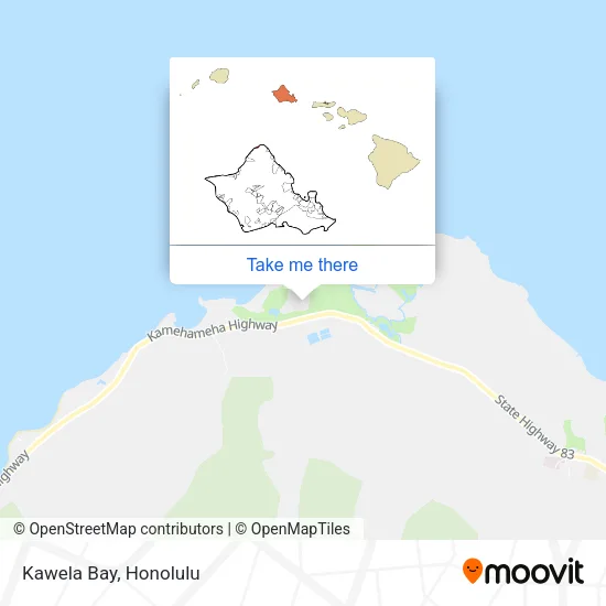 Kawela Bay map