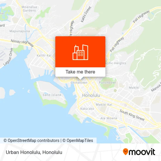 Urban Honolulu map
