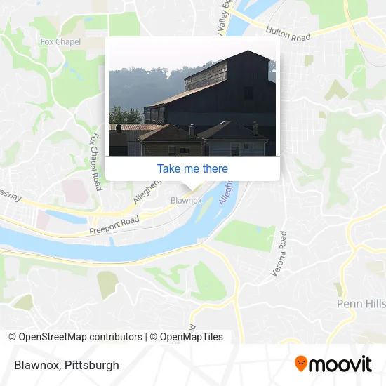Blawnox map