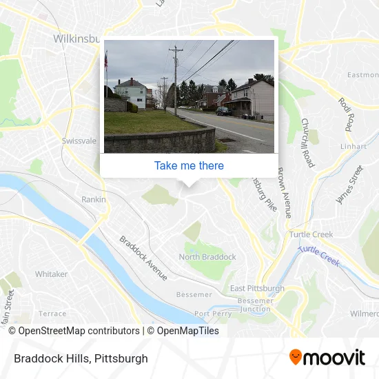 Braddock Hills map