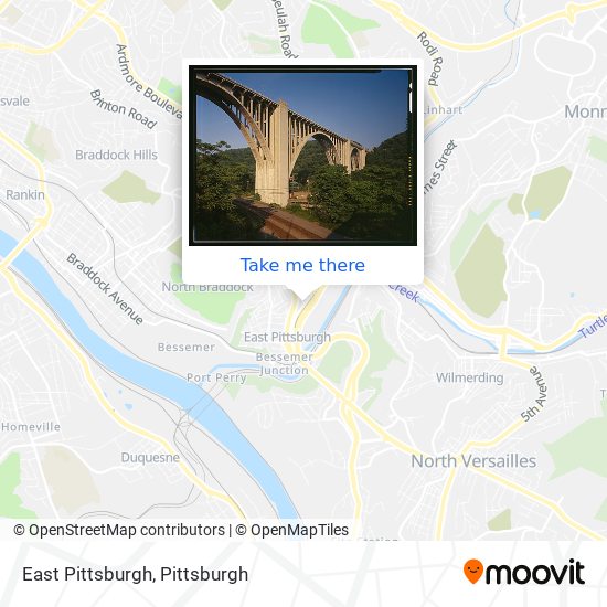 East Pittsburgh map