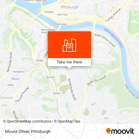 Mount Oliver map