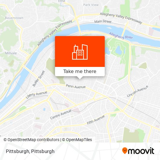Mapa de Pittsburgh