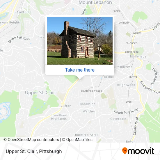 Upper St. Clair map