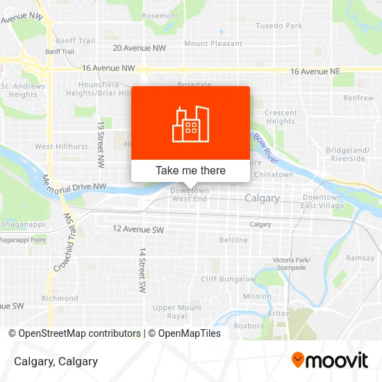 Calgary map