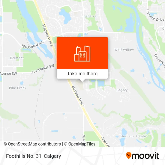 Foothills No. 31 map