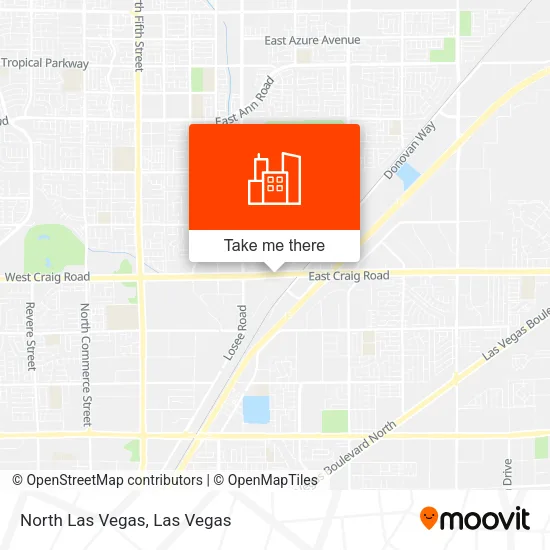North Las Vegas map