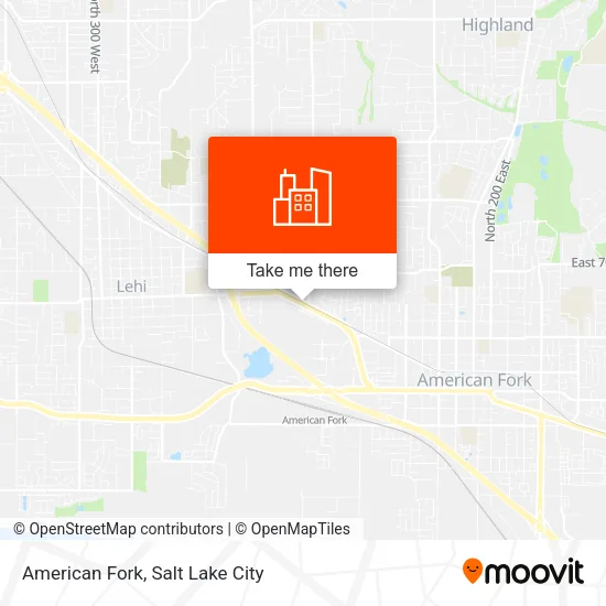 American Fork map