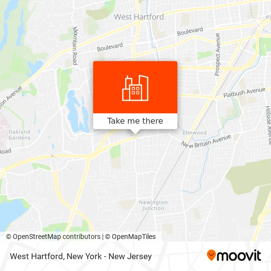 Mapa de West Hartford