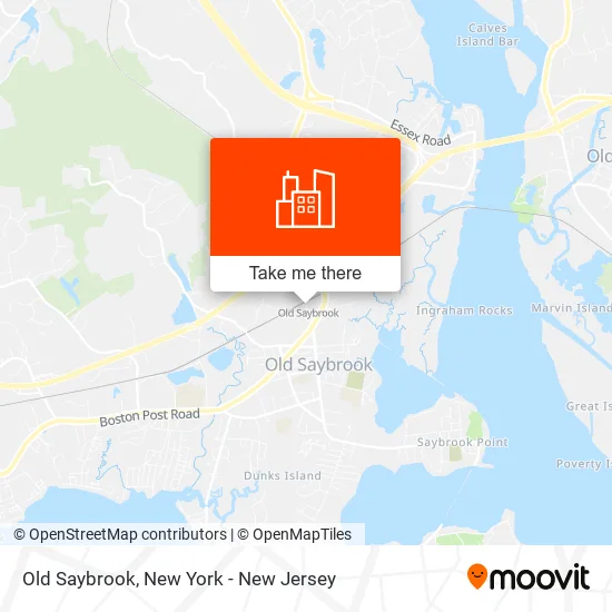 Old Saybrook map