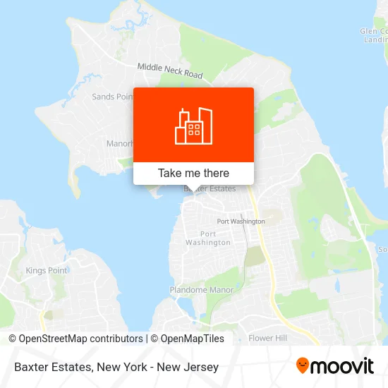 Baxter Estates map