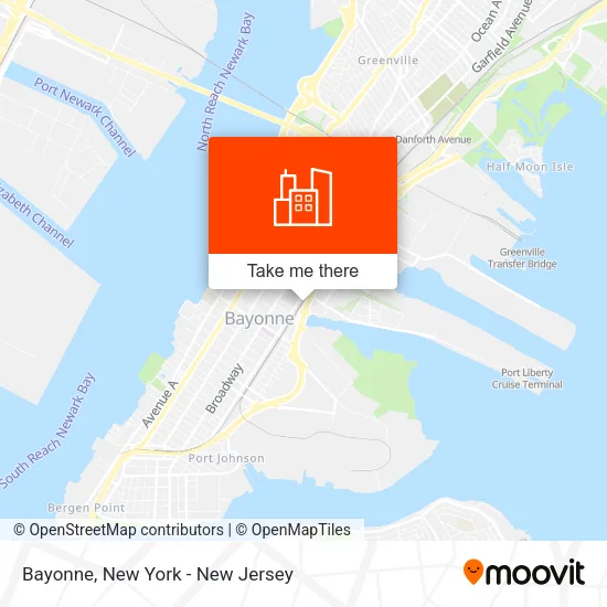 Bayonne map