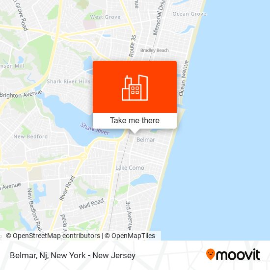 Belmar, Nj map
