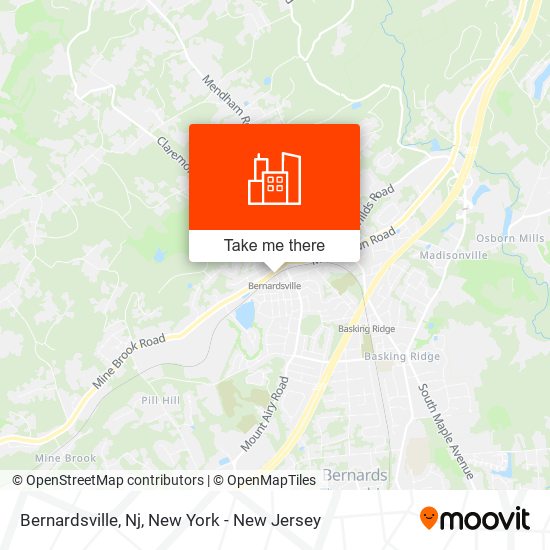 Bernardsville, Nj map