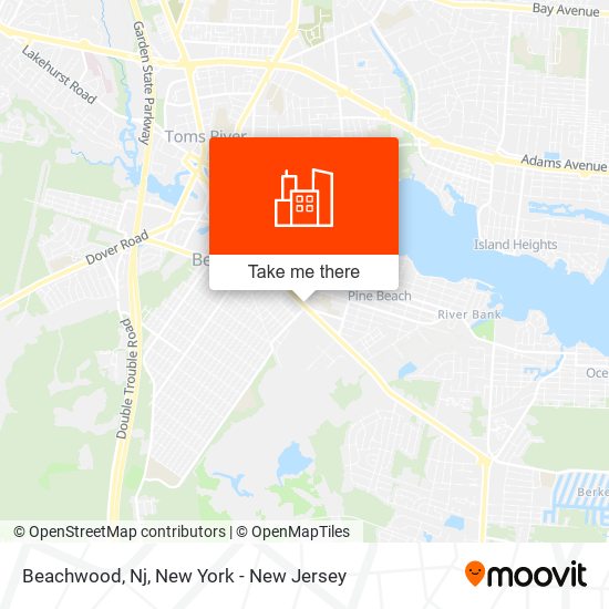 Beachwood, Nj map