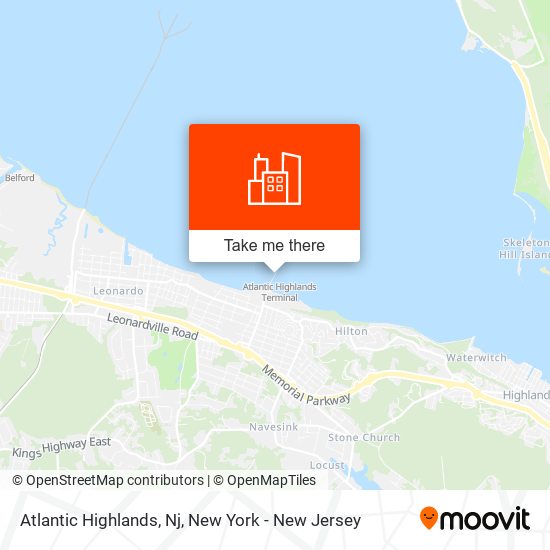 Mapa de Atlantic Highlands, Nj