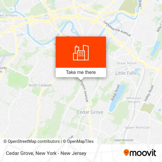 Cedar Grove map