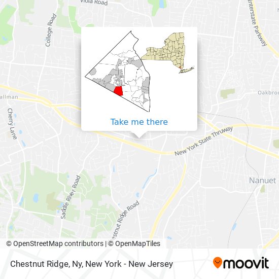 Chestnut Ridge, Ny map