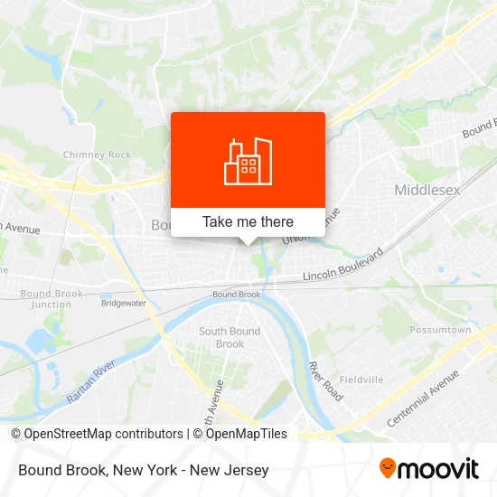 Bound Brook map