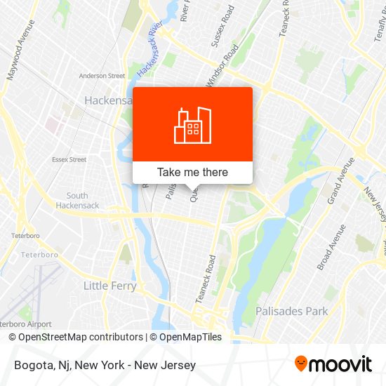 Bogota, Nj map