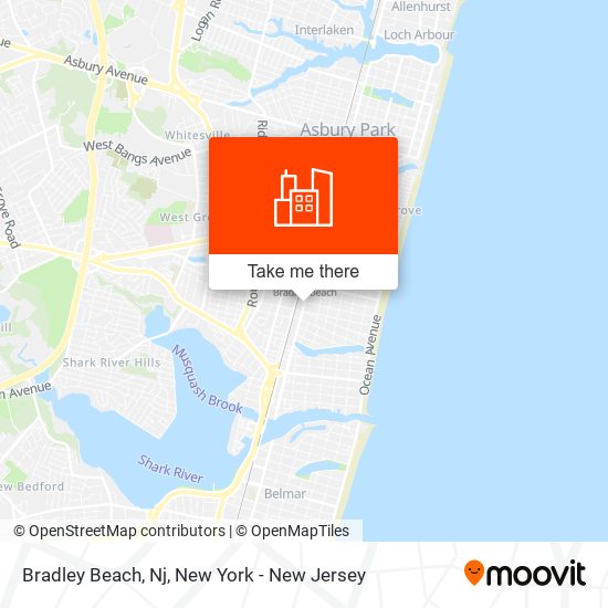 Bradley Beach, Nj map