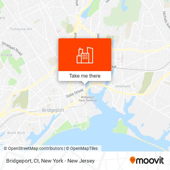 Mapa de Bridgeport, Ct
