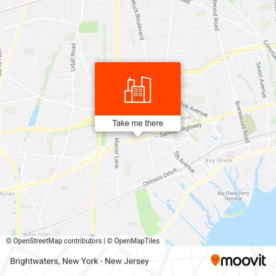Brightwaters map