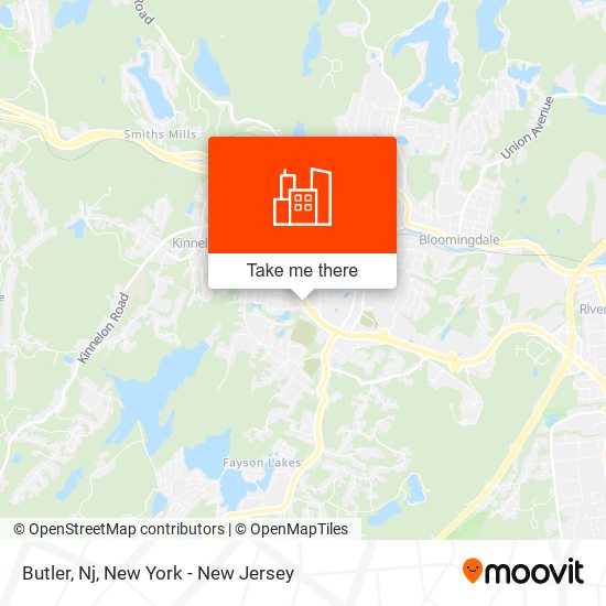 Butler, Nj map