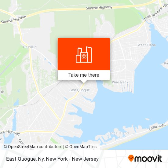 East Quogue, Ny map