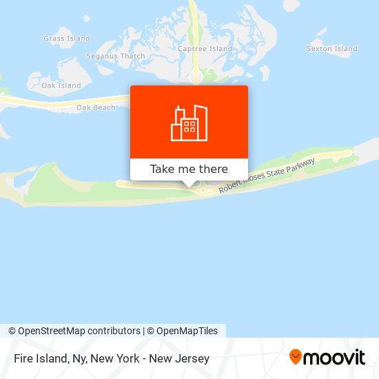 Fire Island, Ny map