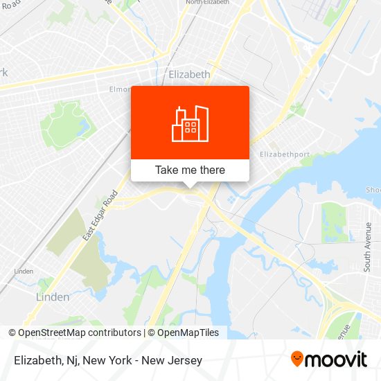 Elizabeth, Nj map