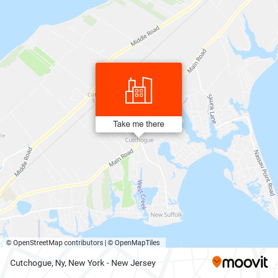 Cutchogue, Ny map