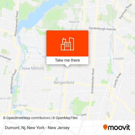 Dumont, Nj map