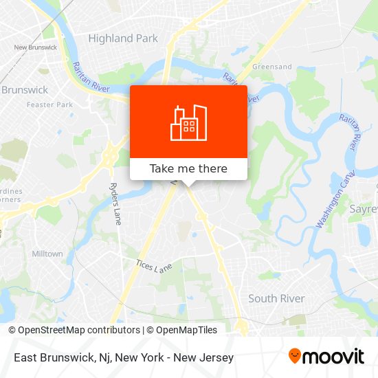 East Brunswick, Nj map