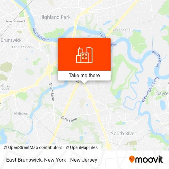 East Brunswick map