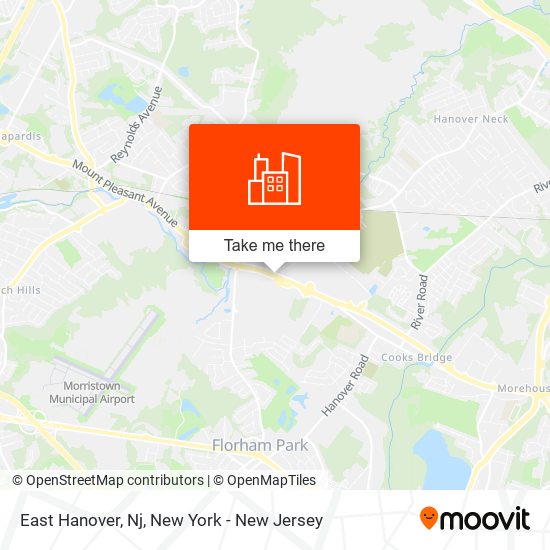 East Hanover, Nj map