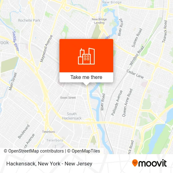 Hackensack map