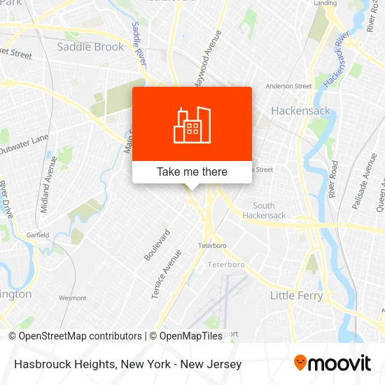 Hasbrouck Heights map