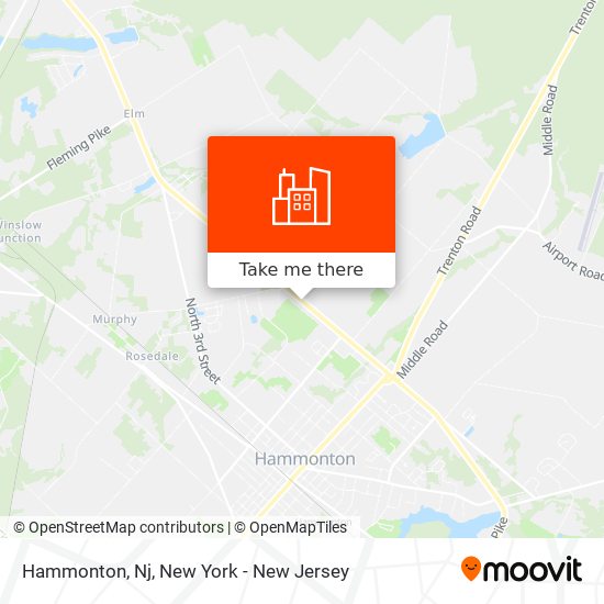 Hammonton, Nj map