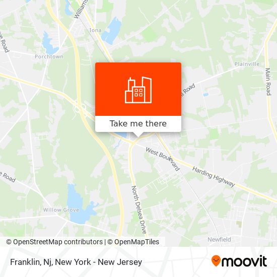 Franklin, Nj map