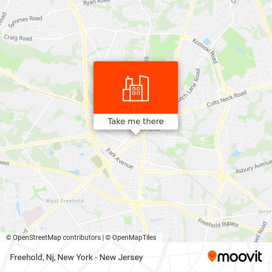 Freehold, Nj map