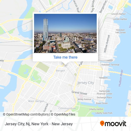 Jersey City, Nj map