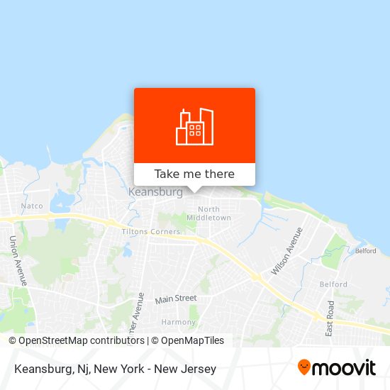 Mapa de Keansburg, Nj