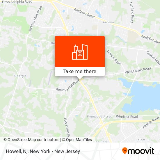 Howell, Nj map