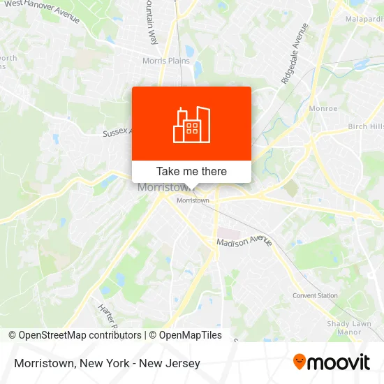 Morristown map