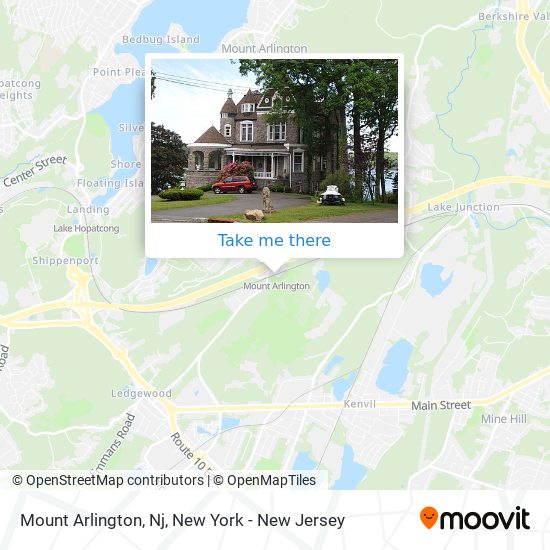 Mapa de Mount Arlington, Nj