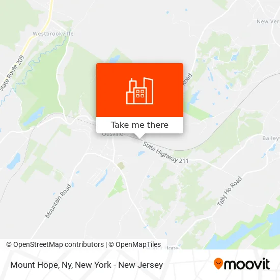 Mount Hope, Ny map